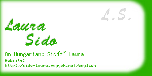 laura sido business card